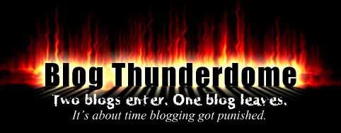 blog thunderdome logo pic, blogs suck