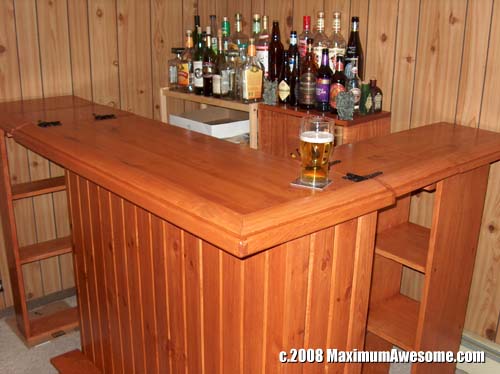 build your own bar wood