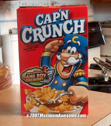 quaker oats cap'n crunch cereal bits captain