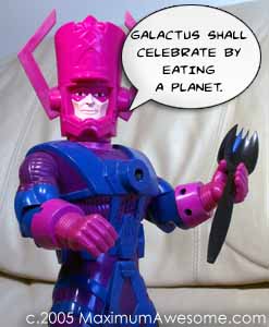 Galactus eats a planet