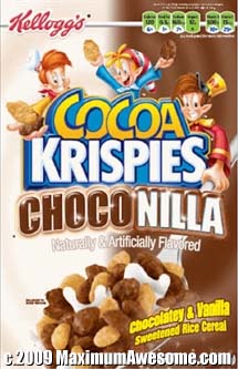 Cocoa Krispies ChocoNilla. Heaven in a bowl.